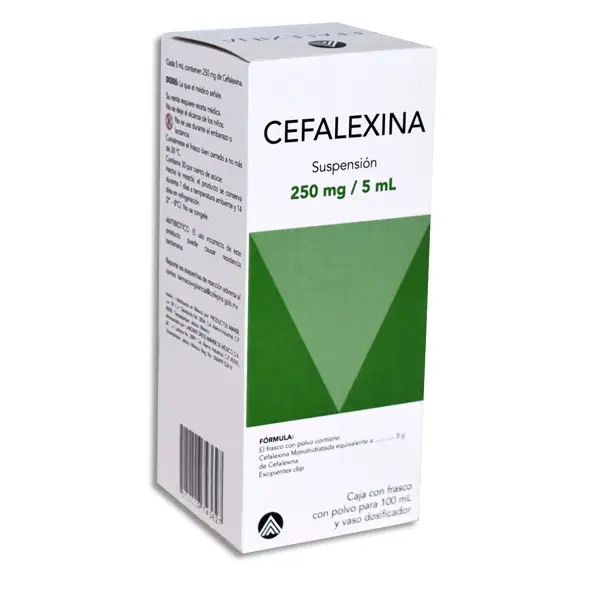 Cefalexina 250mg/5ml Susp 100m